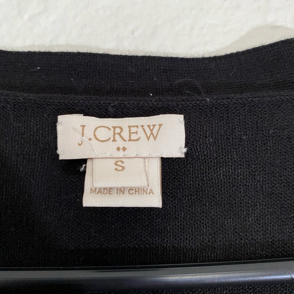 J. CREW Black Button Down Cardigan - Picture 2 of 3